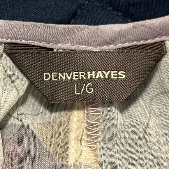 ***๐3 for $35./Denver Hayes Light Sheer Floral Blouse.. - Picture 5 of 7